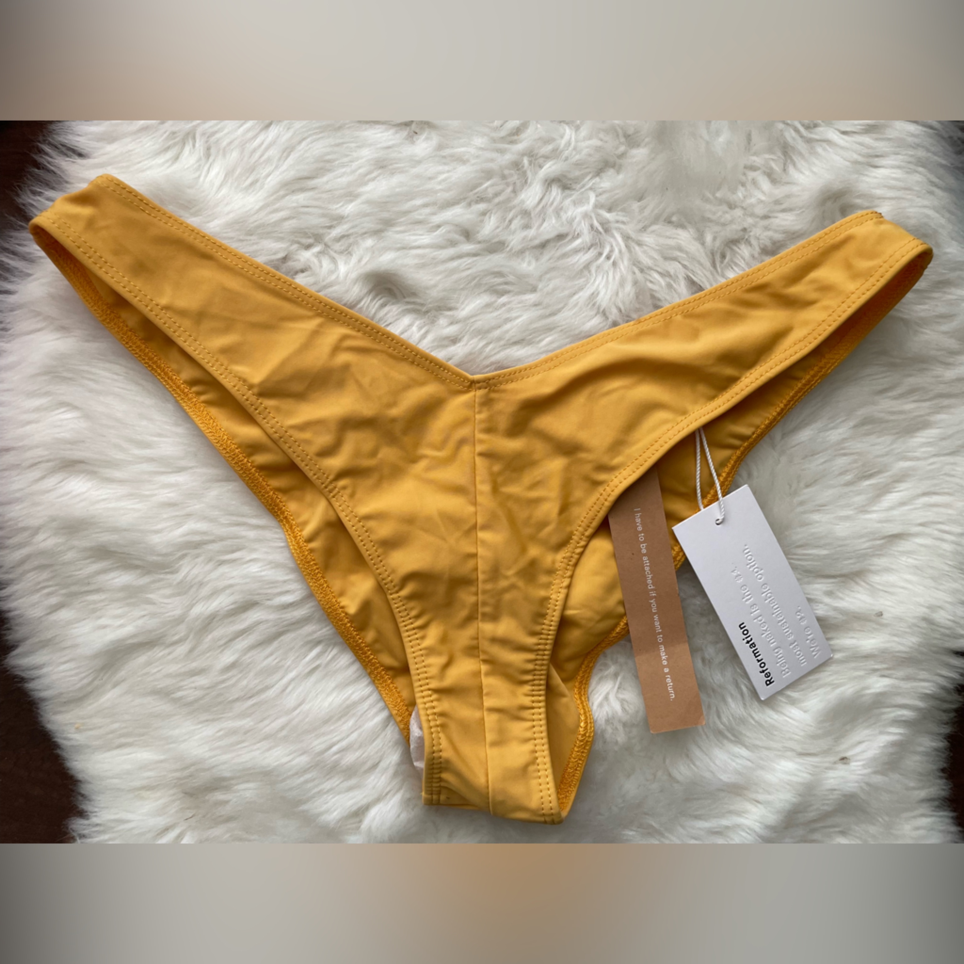 New Reformation Yellow Bikini Swimwear